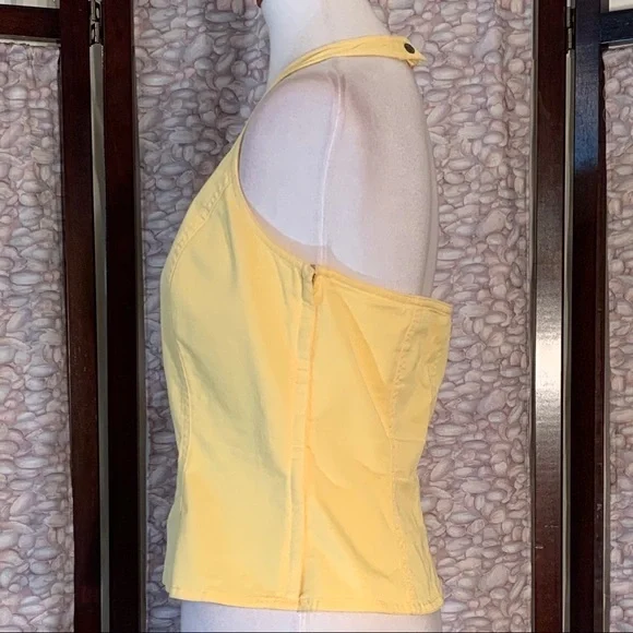 Harold’s yellow denim jean halter top. - Picture 3 of 6